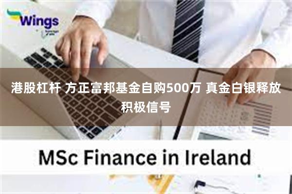 港股杠杆 方正富邦基金自购500万 真金白银释放积极信号